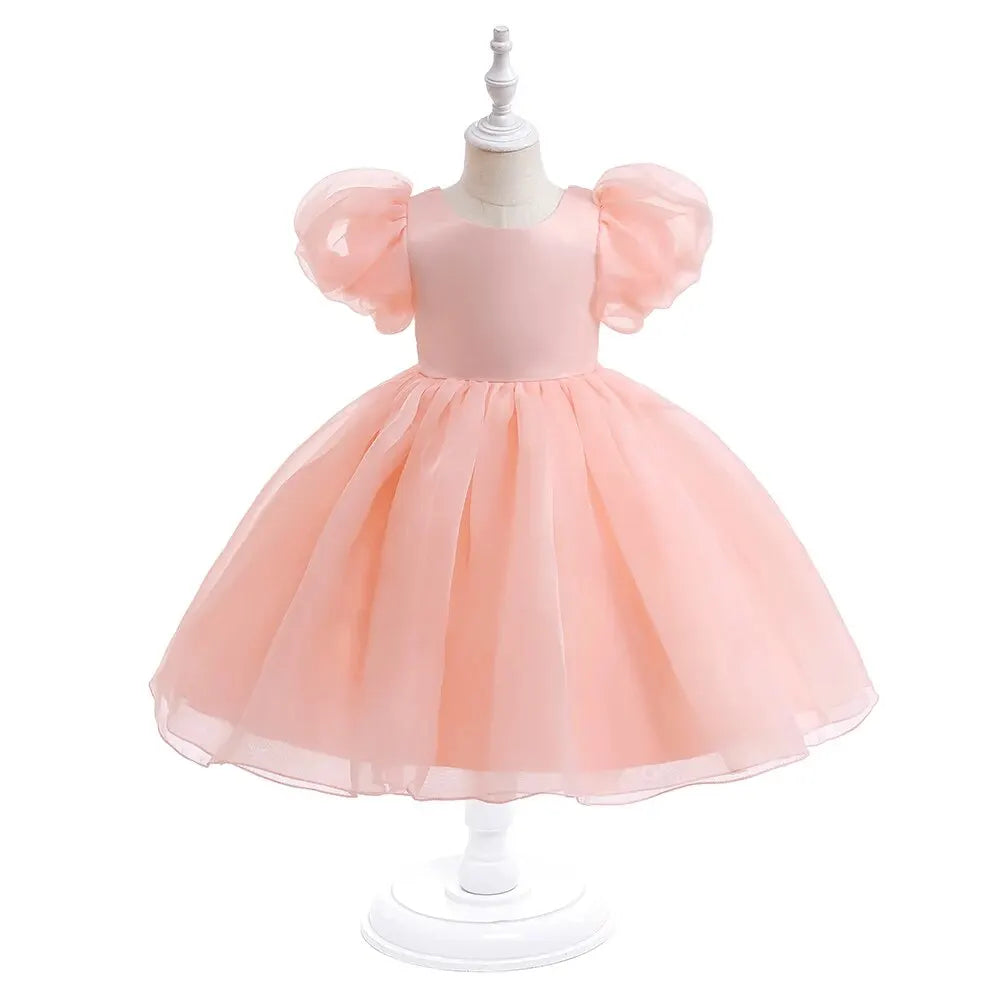 Little Girls Fluff and Circumstance Flower Girl and Party Dress V-Back - The Palm Beach Baby Estimated 12 -21 Day Shipping