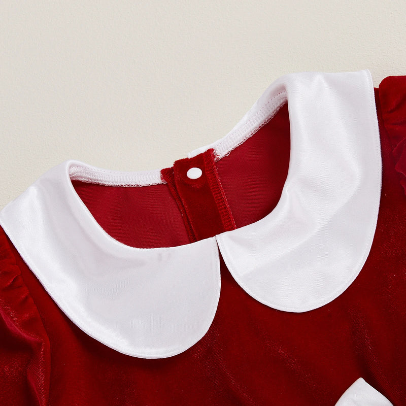 Sweet Snowflakes and Frills - Holiday Red