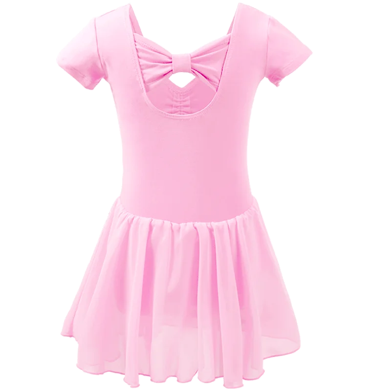 "Bella" Bow Ballet Dance Dress - 7 Colors