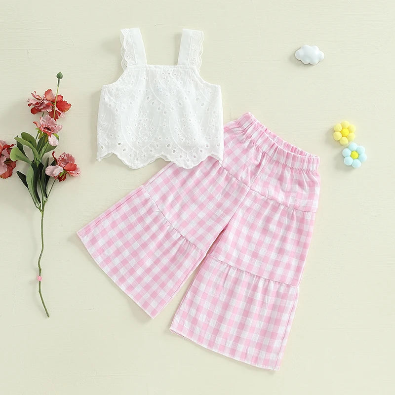 "Summer Cute" 2 PC Wide-Leg Pants Set