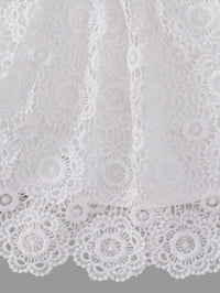 Analee White Lace Dress With Matching Bonnet - The Palm Beach Baby Estimated 12 - 22 Day Shipping