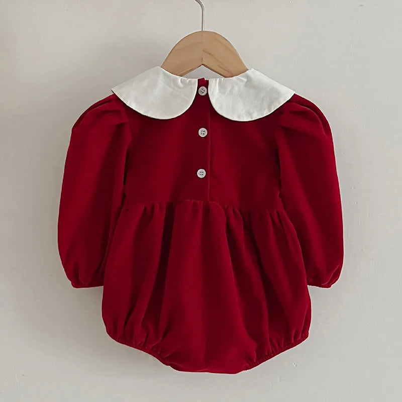 Elizabeth Smocked Holiday Red Bubble