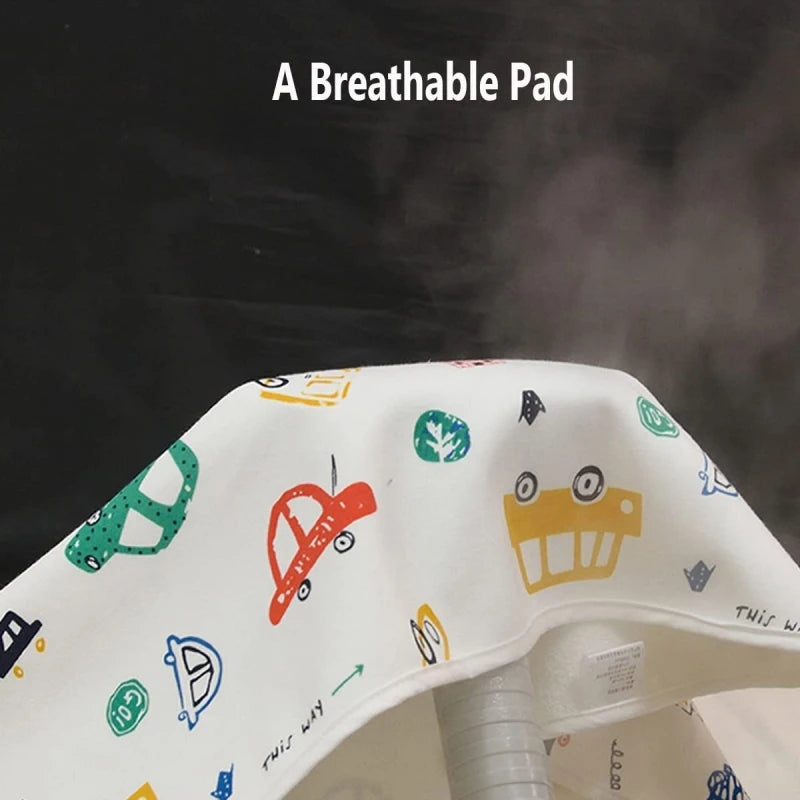 Children's waterproof changing pad cover in cute prints for babies, 50x70 cm or 70x90 cm, soft cotton.