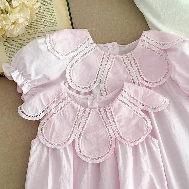 Petra Petal Collar Baby Bubble for Little Girls - 2 Colors - The Palm Beach Baby