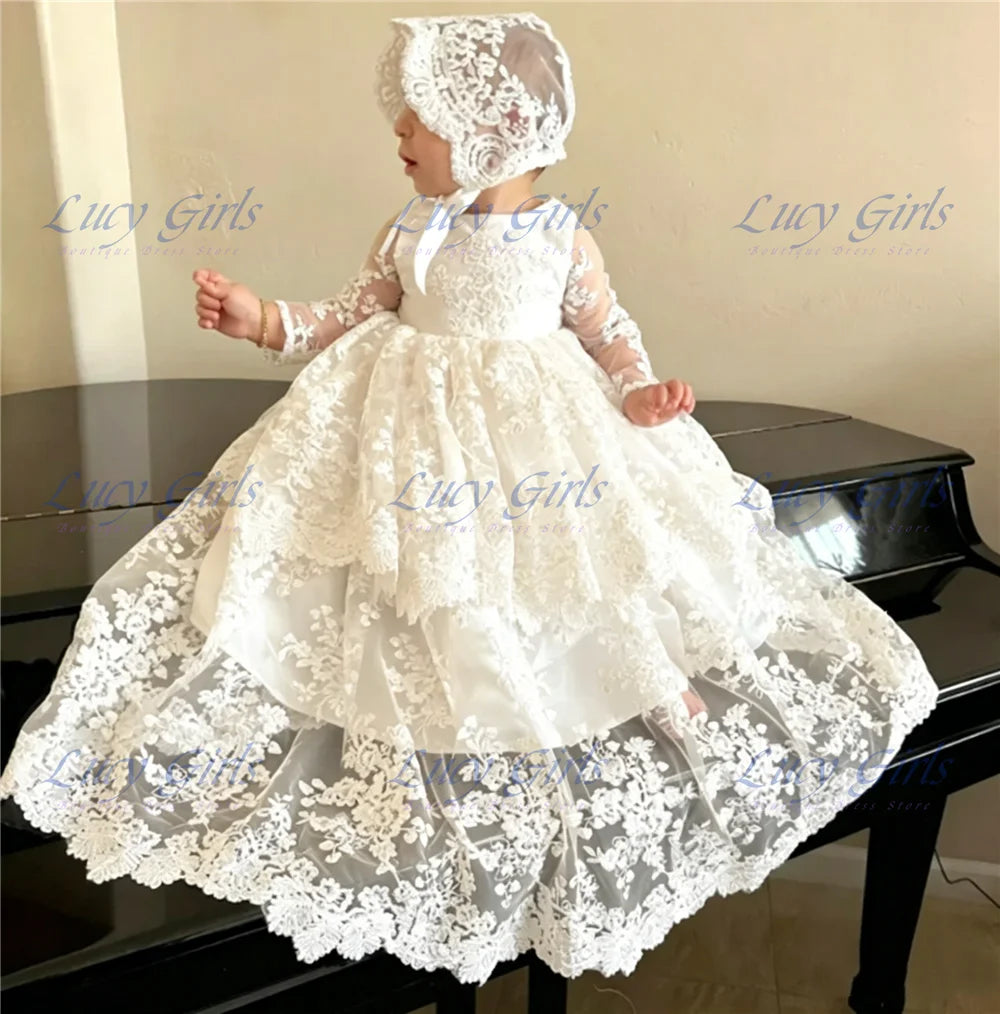 Margaret-Ann Heirloom Lace Baby Gown - 3 Mos-14 Yrs