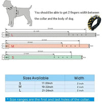 MACHO Pet - Adjustable Black Spiked Dog Collar + Leash Set - The Palm Beach Baby
