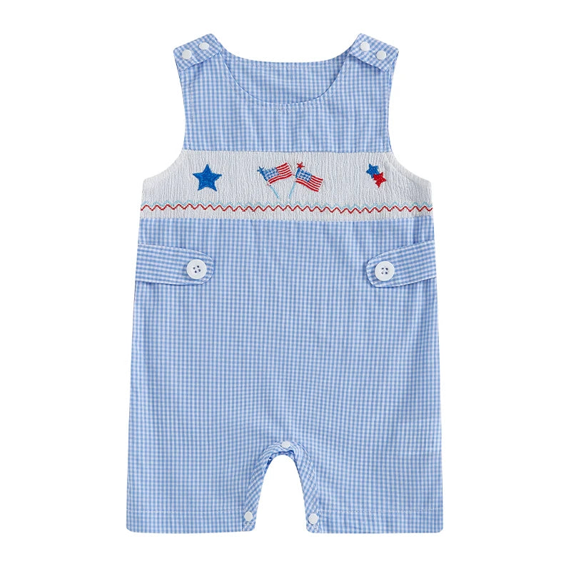 "Red, White, and Blue Cutie" Romper