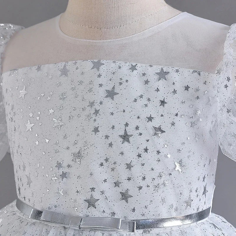 Tanya Chic Sparkly Party Dress with Puff Sleeves - 5 Elegant Colors - The Palm Beach Baby Estimated 12 - 20 Day Shipping