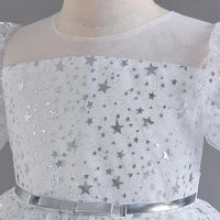 Tanya Chic Sparkly Party Dress with Puff Sleeves - 5 Elegant Colors - The Palm Beach Baby Estimated 12 - 20 Day Shipping
