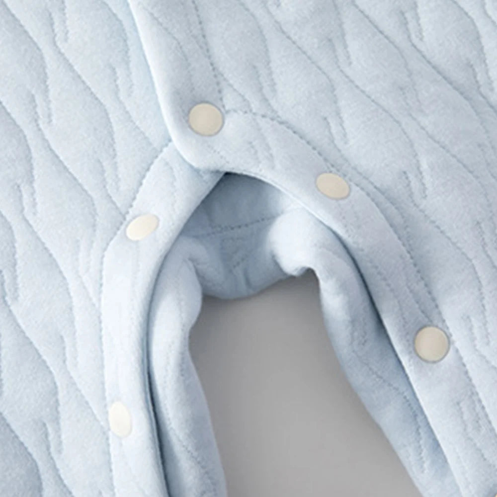 Caterpillar and Quilt Cozy Baby Romper - 3 Baby-Approved Color Options