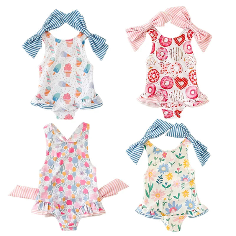 "Print Cuties"  1 PC Swimsuits - 4 Prints