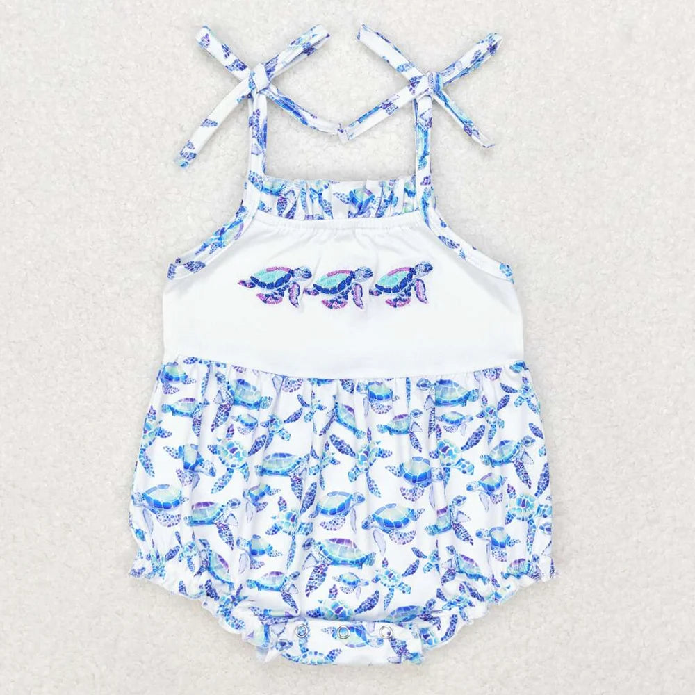 Vivacious Frills Baby Rompers for Girls - Cute Bows & Playful Frills - The Palm Beach Baby