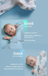 150x110cm Summer Cool Quilted Naptime Blanket - The Palm Beach Baby Estimated 12 - 20 Day Shipping