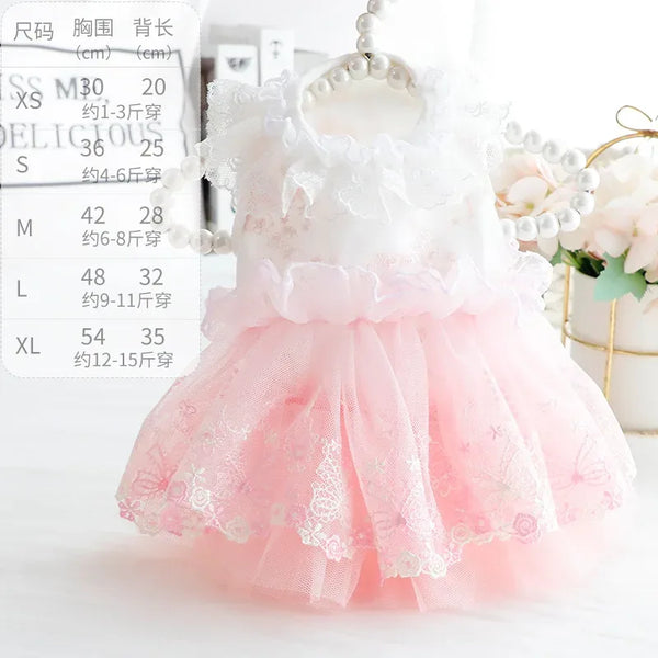 DIVA Pet "Sonya" Pet Tulle Party Dress - 2 Soft Colors - The Palm Beach Baby