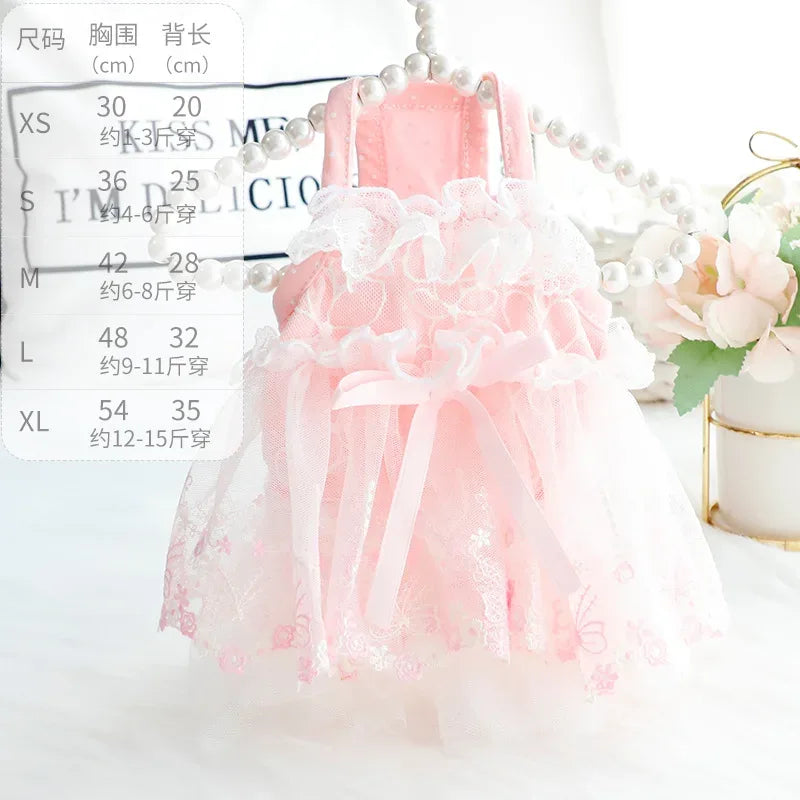 DIVA Pet: "Cassie" Tulle Pet Party Dress - 3 Soft Colors - The Palm Beach Baby