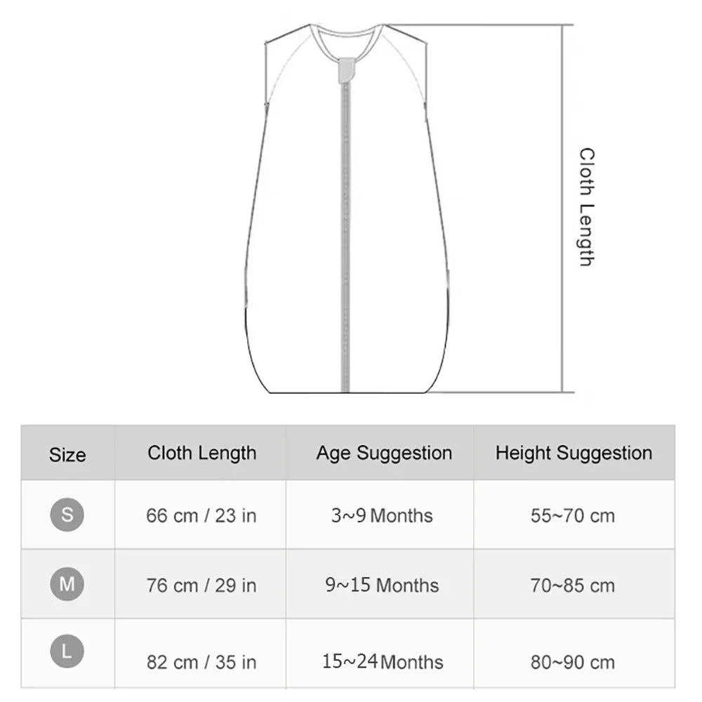 Cotton Sleepsack for Babies - Nature Print, Sleeveless, Anti-Kick Design for Better Sleep - The Palm Beach Baby
