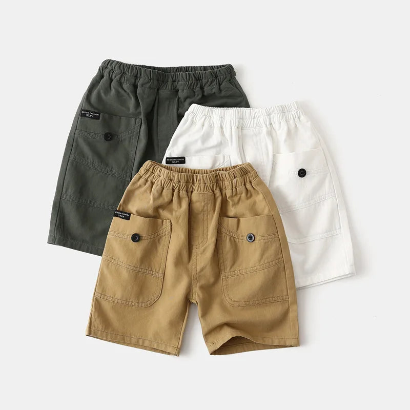 Derrick Boys Cotton Shorts in 3 Color Options