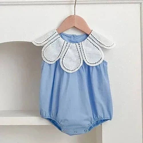 Petra Petal Collar Baby Bubble for Little Girls - 2 Colors - The Palm Beach Baby