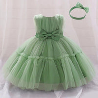 Rowena Lace Special Occasion Dress with Matching Headbow