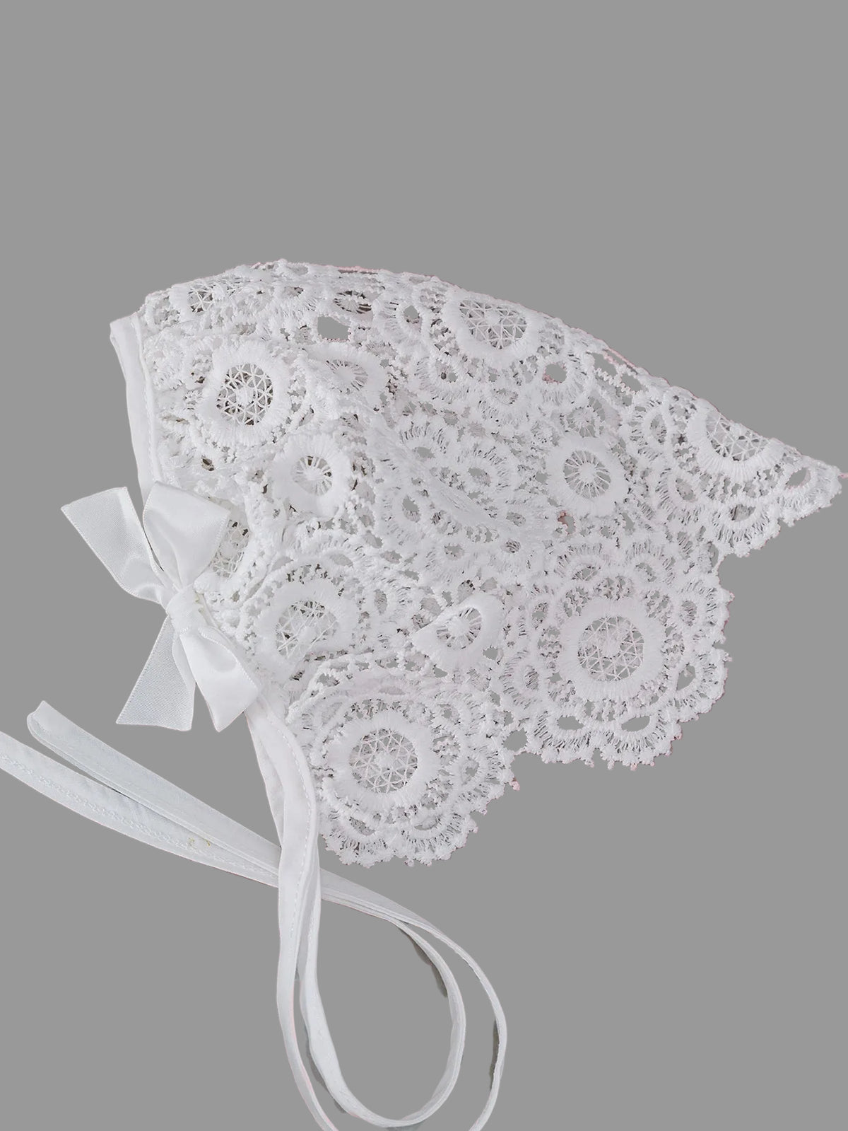 Analee White Lace Dress With Matching Bonnet - The Palm Beach Baby Estimated 12 - 22 Day Shipping