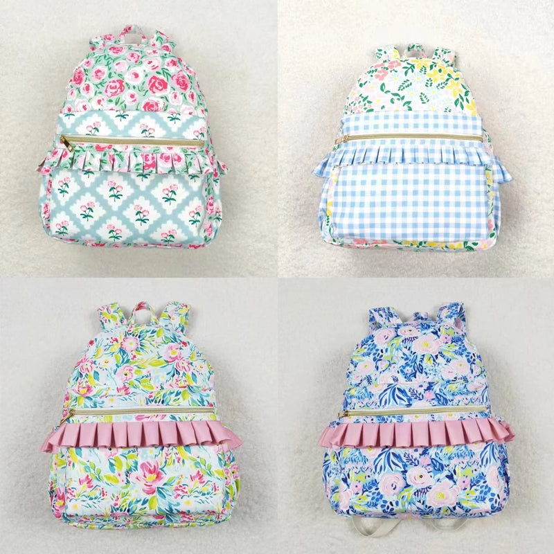 Adorable 'Boutique Baby!' Little Kids School Backpacks featuring vibrant colors and playful boutique prints.