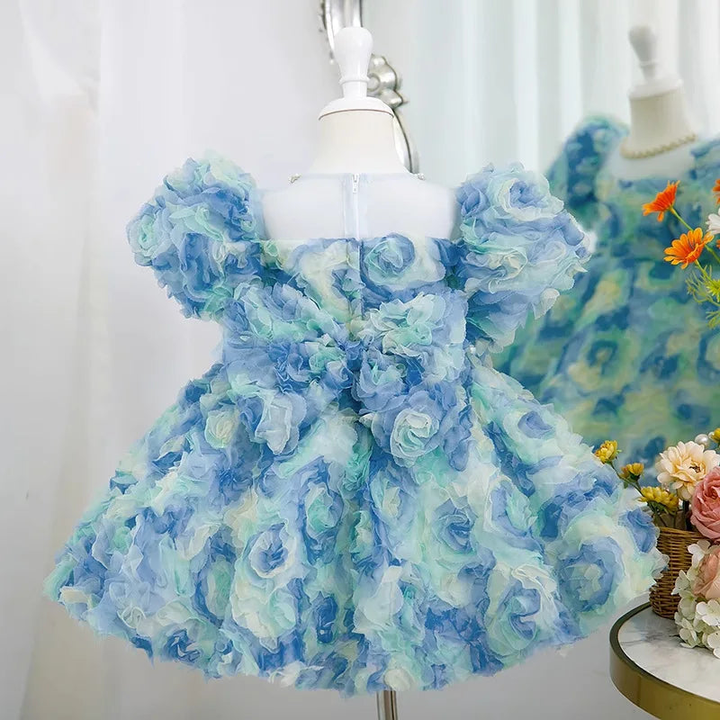"Blue Dream" Girl's Party Dress