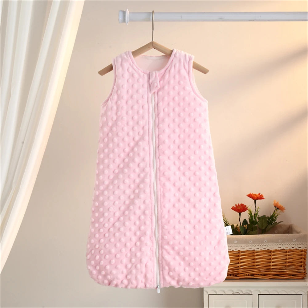 Minky Sleeping Bag Baby's Anti-Kick Zippered Sleeveless - 7 Colors - The Palm Beach Baby Estimated 13 - 20 Day Shipping