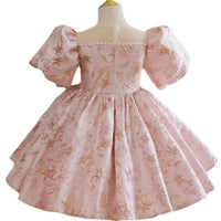 Suzette Elegant Palm Beach Pink Brocade Dress for Little Girls - The Palm Beach Baby Estimated 15 - 20 Shipping