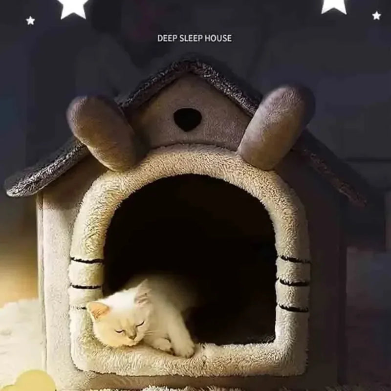 DIVA Pet - Cozy Foldable Small Pet Cottage - Gray