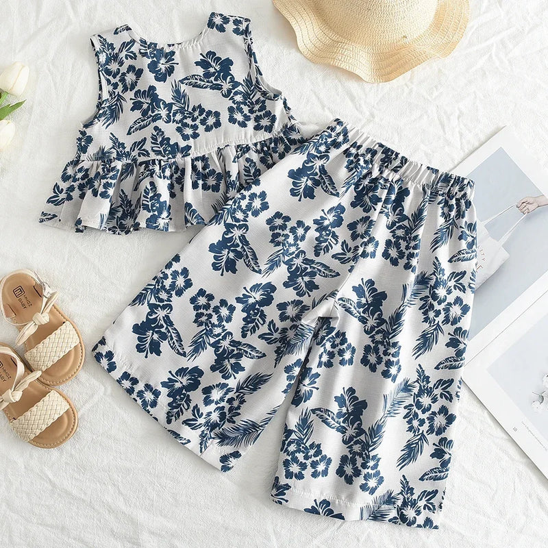 "Garden Fleurs" 2 PC Party Pants Set