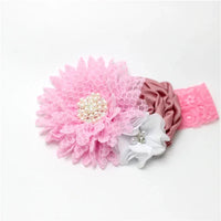 Chic Baby Chiffon Hair Accessories with Beaded Rhinestones for Babies to Toddlers - 24 Colors - The Palm Beach Baby
