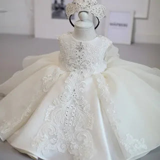 Elegant Girls Beaded Embroidered Occasion Dress