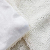 Jungle Rumble Double Sided Children's Blanket—soft white coral fleece on one side and plush reverse, cozy winter throw