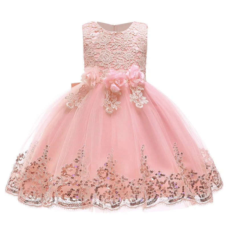 Carolina Lace Special Occasion Dress for Girls - 2 Elegant Colors - The Palm Beach Baby Estimated 14 - 20 Day Shipping