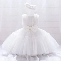 Rowena Lace Special Occasion Dress with Matching Headbow