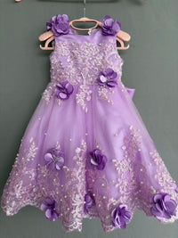 Eden Beaded Lace Appliquéd Special Occasion Long Gown Matching Bonnet