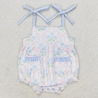 Vivacious Frills Baby Rompers for Girls - Cute Bows & Playful Frills - The Palm Beach Baby