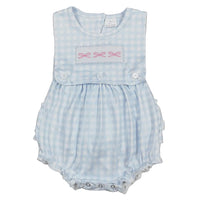 'Palm Beach Dreaming' Boutique Summer Baby Rompers - Cute Bows & Playful Frills - The Palm Beach Baby Estimated 14 - 20 Day Shipping