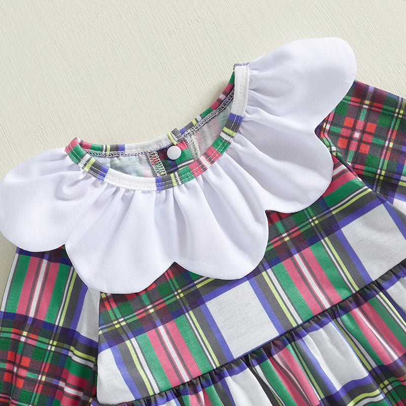 Holly Frilly Plaid Bloomer Dress Set