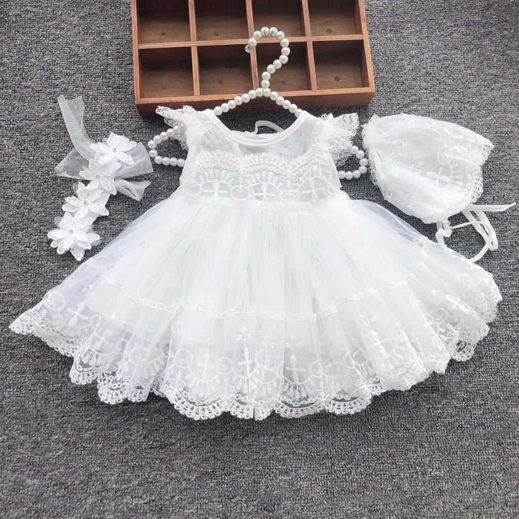 "Mary Louise" Baptism Lace Dress