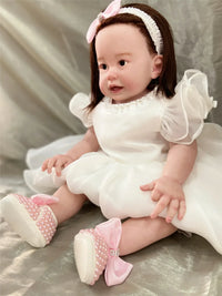 'Charlotte Elise' Lace Baby Girl Shoes for Special Occasions - The Palm Beach Baby
