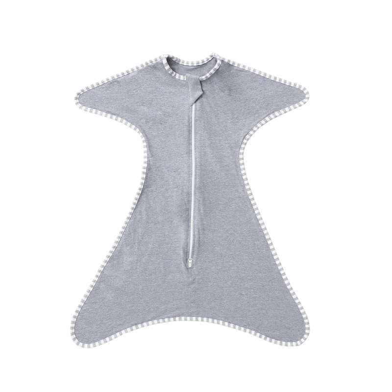 Gray Cozy Cotton Anti-Kick Calming Baby Sleeping Sack, crafted for cozy and stylish sleep for infants.