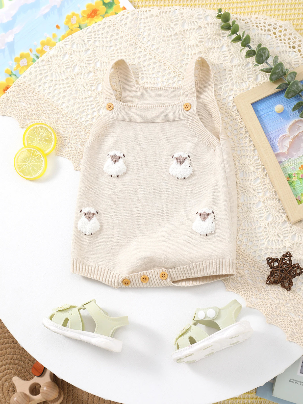 Lamb About You Baby Knit Romper - 4 Baby Approved Colors