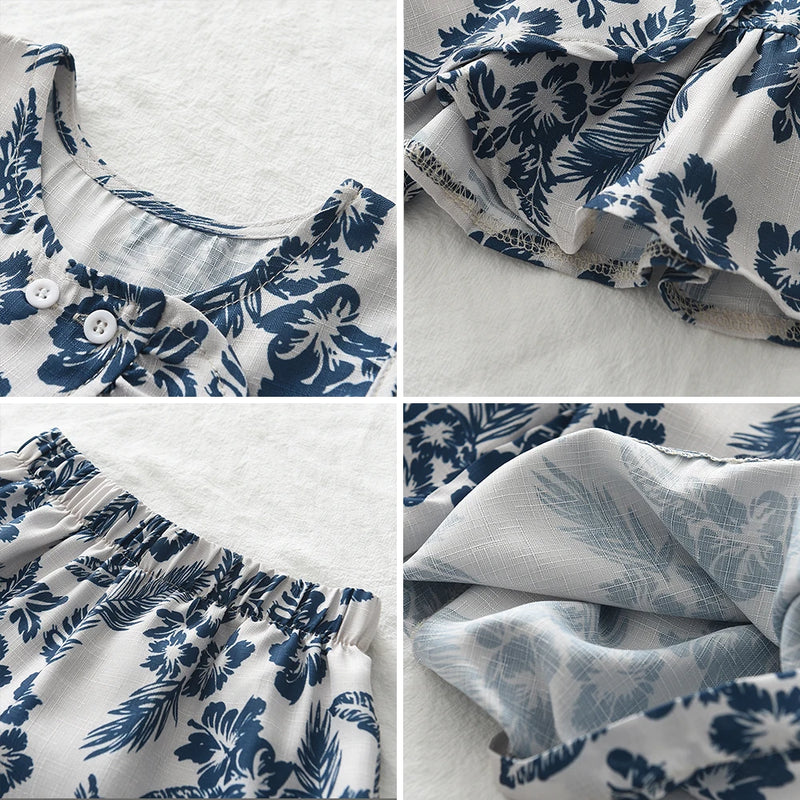"Garden Fleurs" 2 PC Party Pants Set