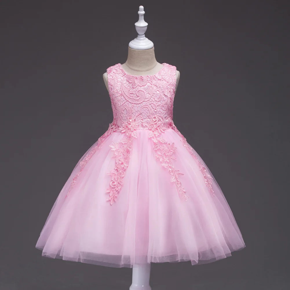 Felice Lace Tulle Occasion Dress In 4 Elegant Colors - The Palm Beach Baby 10 - 18 Day Shipping