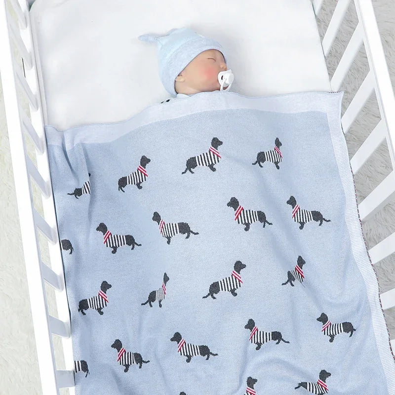 "Doxy" The Dachshund Print Children's Blanket - 6 Colors