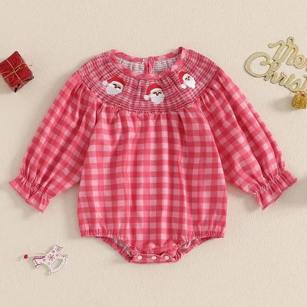 Holiday Cuteness Smocked Baby Bubbles - 10 Festive Styles - The Palm Beach Baby