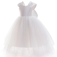Amelie Elegant White Tulle Dress For Formal Occasions - The Palm Beach Baby Estimated 12 - 22 Day Shipping