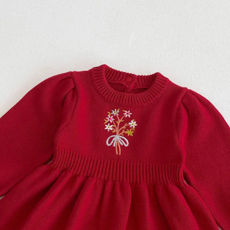 Winter Fleurs Sweater Dress - 2 Colors