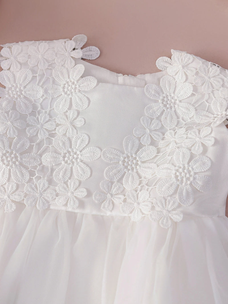 "Priscilla" Lace Special Occasion Dress - White